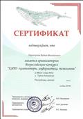 Сертификат организатора Всероссийского конкурса "КИТ - компьютеры, информатика, технологии 2018".