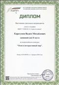 Диплом II Место во всероссийском конкурсе "Окно в интерактивный мир".