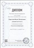 Диплом II место в Международном конкурсе "Экологический брейн-ринг".
